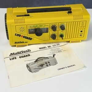 MultiTech Life+Guard XR-20 Emergency Radio Flashlight Hand Crank w/ Manual READ